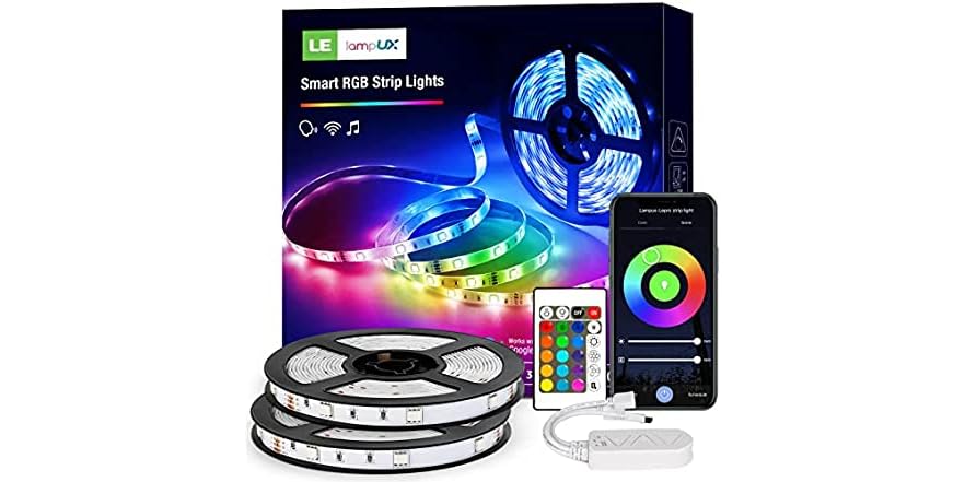 LE 32.8ft Smart LED RGB Color Strip Lights