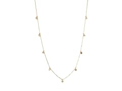 PAJURE 14k Gold Circle Station Necklace