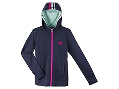 Adidas Girls Hooded Jacket Grey (L-XL)