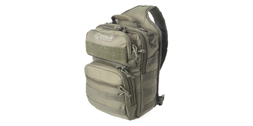 Yukon Outfitters Scout Sling Pack – Praktische Umhängetasche Für EDC, Wanderung & Stadt, Mit Tablet-Fach, MOLLE & Versteckter Tragetasche