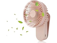 2-Pack Portable Mini Clip-On Fans