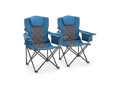 ARROWHEAD OUTDOOR 2-Pack Portable Folding Camping Quad Chair