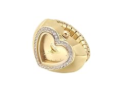 Jessica Simpson Gold Heart Ring Watch