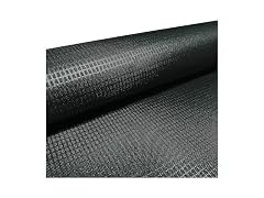 VIZALO 600D Polyester Fabric 58" Wide,Black, Grid Emboss