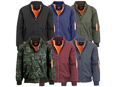 Mens Heavyweight Bomber Flight Jacket