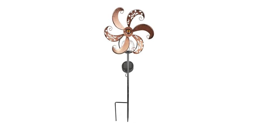 Whimsy Whirl Solar Spinning LED Pinwheel