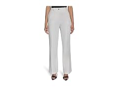 Halston Women (8) Straight Leg Woven Suiting Pant