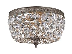 2-Light Flush Mount, English Bronze