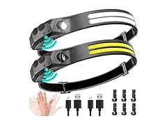 2-Pack Rechargeable LED Headlamps