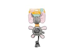 Fringe Studio Plush Dog Toy with Rope, Squeaky Rope