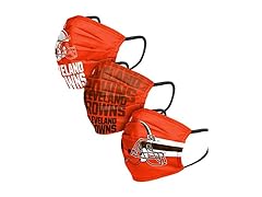 FOCO Cleveland Browns Face Mask 3PK