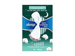 Always Pure Cotton FlexFoam Pads Size 5 18ct