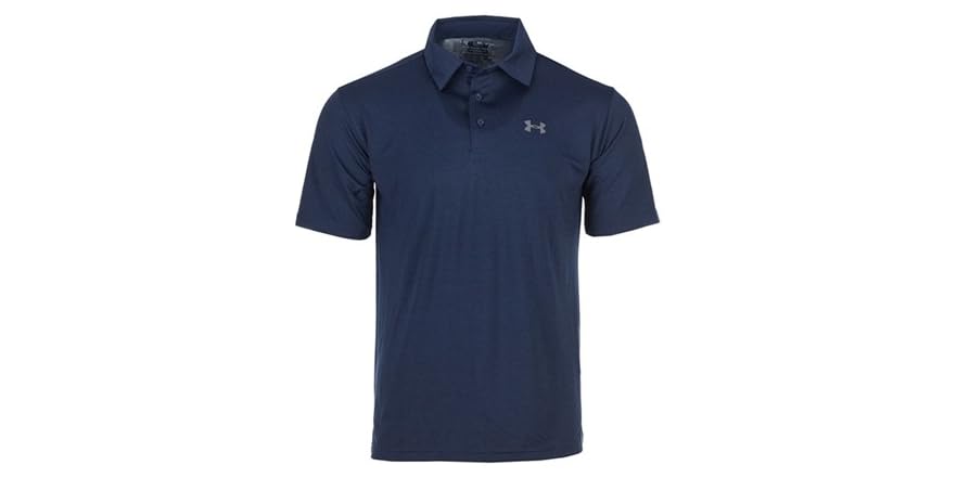 Under Armour Playoff 2.0 Blocked Mens Blue/White Polo Shirt main image 1