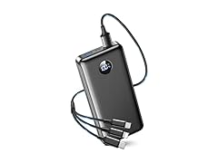 HEIBAS 60000mAh Portable Charger with Built-in Cable