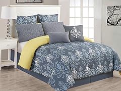 Lucienda 8pc Oversized Comforter Set - Grey-Green