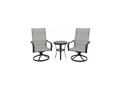 Four Seasons Courtyard Palermo 3 Piece Aluminum Bistro Set