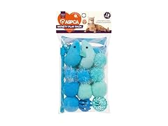 ASPCA 15-Piece Cat Toy Variety Pack – Blue