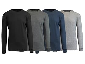 4 Pack Waffle Knit Thermals