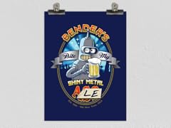 Bite My Shiny Metal Ale Matte Poster