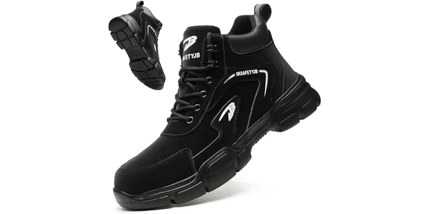 Men Waterproof Safety Shoes- Black