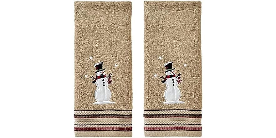 SKL Home Christmas/Winter Hand Towel Set