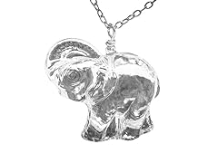 Crystal Elephant Pendant