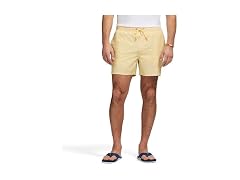 Izod Men (L) Swim Trunks Swimsuit Birds Egg Green