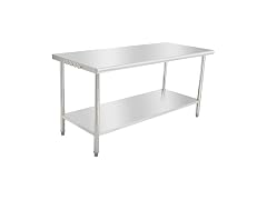 Stainless Steel Prep & Work Table, 72x30in 