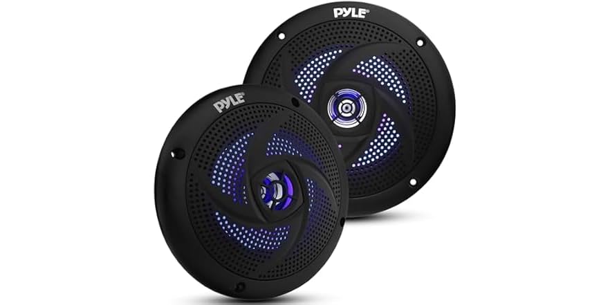 Pyle PLMR60S Silver 6.5 150 Watt Dual Cone Waterproof Marine