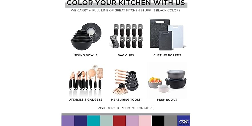 COOK WITH COLOR 5Pc Cooking Utensil Set