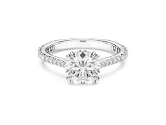 Swarovski Stilla Cocktail Ring, Round (Size 50)