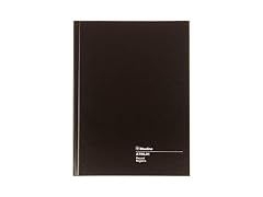 Blueline Record Book, Black, 10.25 x 7.69 inches