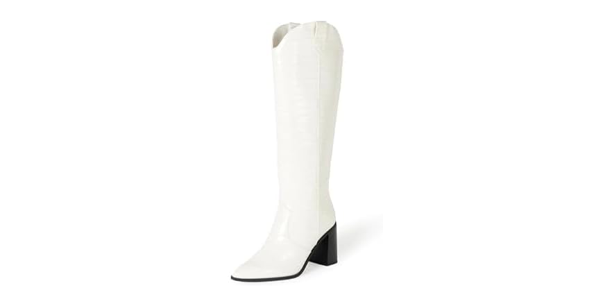 The Drop Women Cassandra Knee-High Western Boot