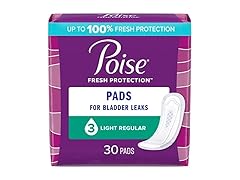 Poise Light Pads Regular 30ct