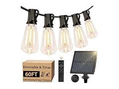 Bosceos Solar Outdoor String Lights