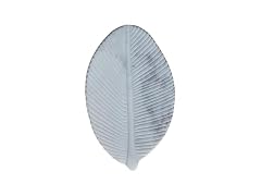 Creative Co-Op Marble Leaf-Shaped Decorative Dish