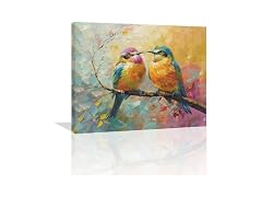 nanen Bird Canvas Wall Art Birds Paintin