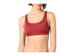 Womens Scoop Neck Swim Crop Top (XS)
