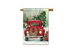 Bringing Home The Tree Standard Flag