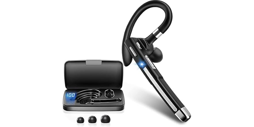 Hsility Bluetooth Earbds with Mic for Office Use - $16.99 with Free Prime Shipping