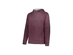 Holloway Men's Hoodie Maroon/Silver (L)