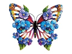 Iron 8" Butterfly Plaque