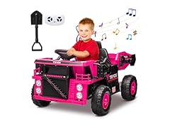 12V Ride On Dump Truck Pink