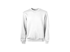 Soffe Mens Crew Neck Sweatshirt White (M)