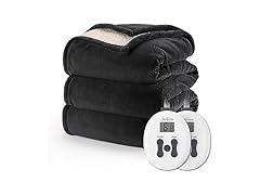 Sunbeam Royal Luxe Sherpa Night Fog Heat