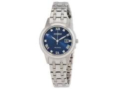 Citizen Quartz Diamond Blue Dial Ladies Watch