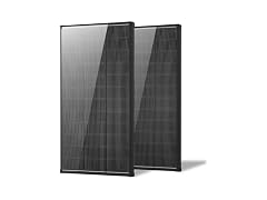 2 Pack Black 200 Watt Solar Panels 12V
