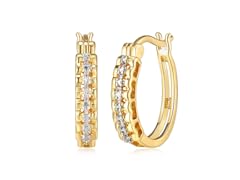 Amazon Essentials Fine Silver Over 18K Earrings