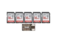 SanDisk Ultra 16GB Class SD Memory Card (5-Pack)