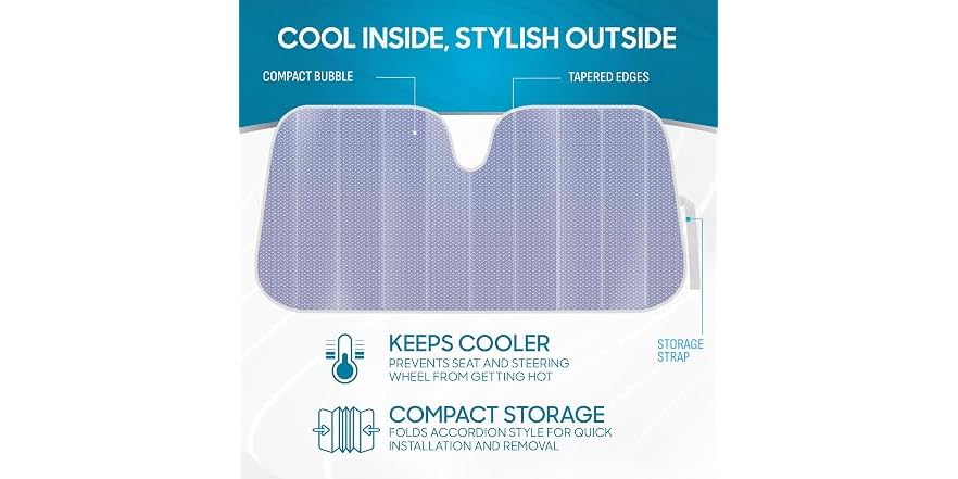 BDK Lavender Shine Car Windshield Sun